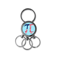 thumbnail image 1 of de Estados Unidos Llavero de metal de acero inoxidable Llavero Anillo de cadena Llavero, 1 of 3