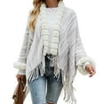 thumbnail image 5 of Vedolay Womens Cardigan Sweaters Full-Zipper Stand Collar Sweater 2023 White,One Size, 5 of 5