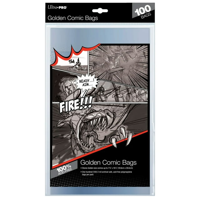 Ultra PRO Golden Age Size Comic Bags (100ct)