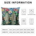 thumbnail image 5 of PRATYUS Decorative Throw Pillow Covers Flower Butterfly Quote Print Throw Pillowcases Home Decor Sofa Couch Decoration Pillow Cases 18x18in, 5 of 5