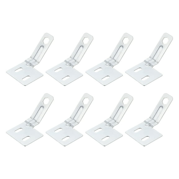 Bifold Door Hardware, 8 Pack Bi-Fold Door Surface Aligner, Bifold Closet Door Hardware Repair Part Kit, Silver