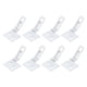 thumbnail image 1 of Hardware para puertas plegables, paquete de 8 alineadores de superficie para puertas plegables, kit de piezas de repuesto para hardware de puertas de closet, plateado, 1 of 6