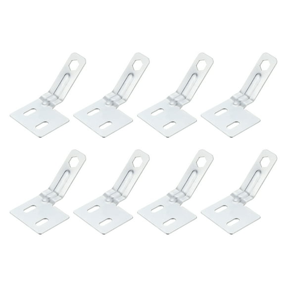 Bifold Door Hardware, 8 Pack Bi-Fold Door Surface Aligner, Bifold Closet Door Hardware Repair Part Kit, Silver