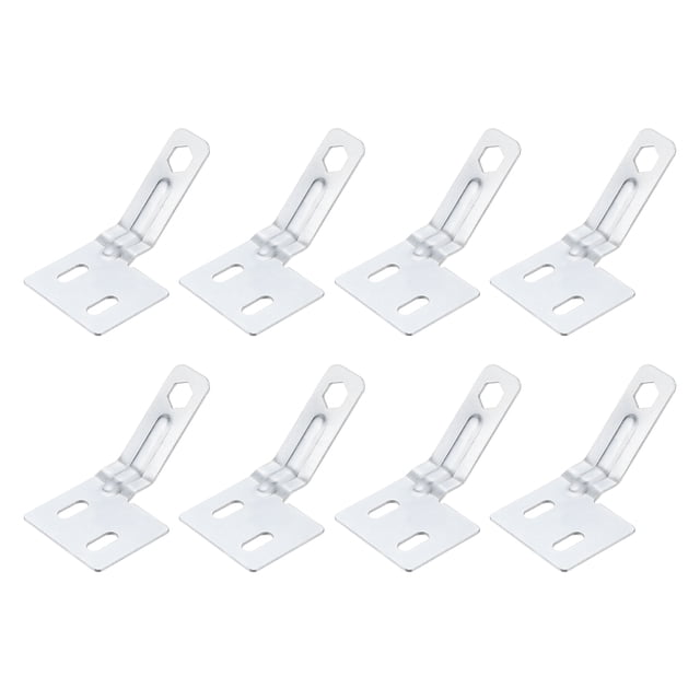 Hardware para puertas plegables, paquete de 8 alineadores de superficie para puertas plegables, kit de piezas de repuesto para hardware de puertas de closet, plateado