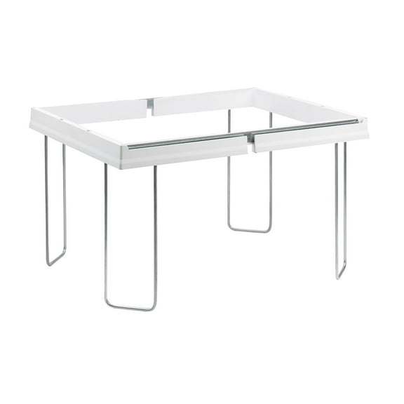 Smead Heavy-Duty Adjustable Hanging Folder Frame Letter - 16"-24" Long - Steel, Plastic - White - 1 Box