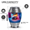 thumbnail image 2 of Yatskia Colorful Lightning Car with Tree Mini Memorial Burial Urns for Human Ashes Adult Mother and Father, Decorative Large Funeral Urn for Ashes Adult Male, (Monar 10 Inch and 3 Inch), 2 of 8