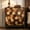 Brown, variant on LJAN 30" Geometric Sideboard Buffet Modern Farmhouse Credenza Storage Cabinet with 2 Honeycomb Parquet Doors Small Modular Console Table for Kitchen Living Room Entryway