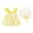 Yellow, variant on QTOCIO Toddler Girls Dresses, Baby Girl Summer Clothes, Toddler Kids Baby Girls Fashion Cute Sleeveless Sweet Flower Print Ruffle Dress Hat Set, Yellow, 2 Years