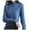 Light Blue, variant on Women's Pullover Sweater 2025 New Half High Collar Knitted Sweater Women's Autumn And Winter Short Pullover Solid Color Loose Sweater Thickened Bottoming Shirt Dropshipping