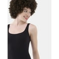 thumbnail image 4 of No Boundaries Women's Scoop Neck Tank Top Bodysuit, Women’s Sizes XS-3XL, 4 of 4