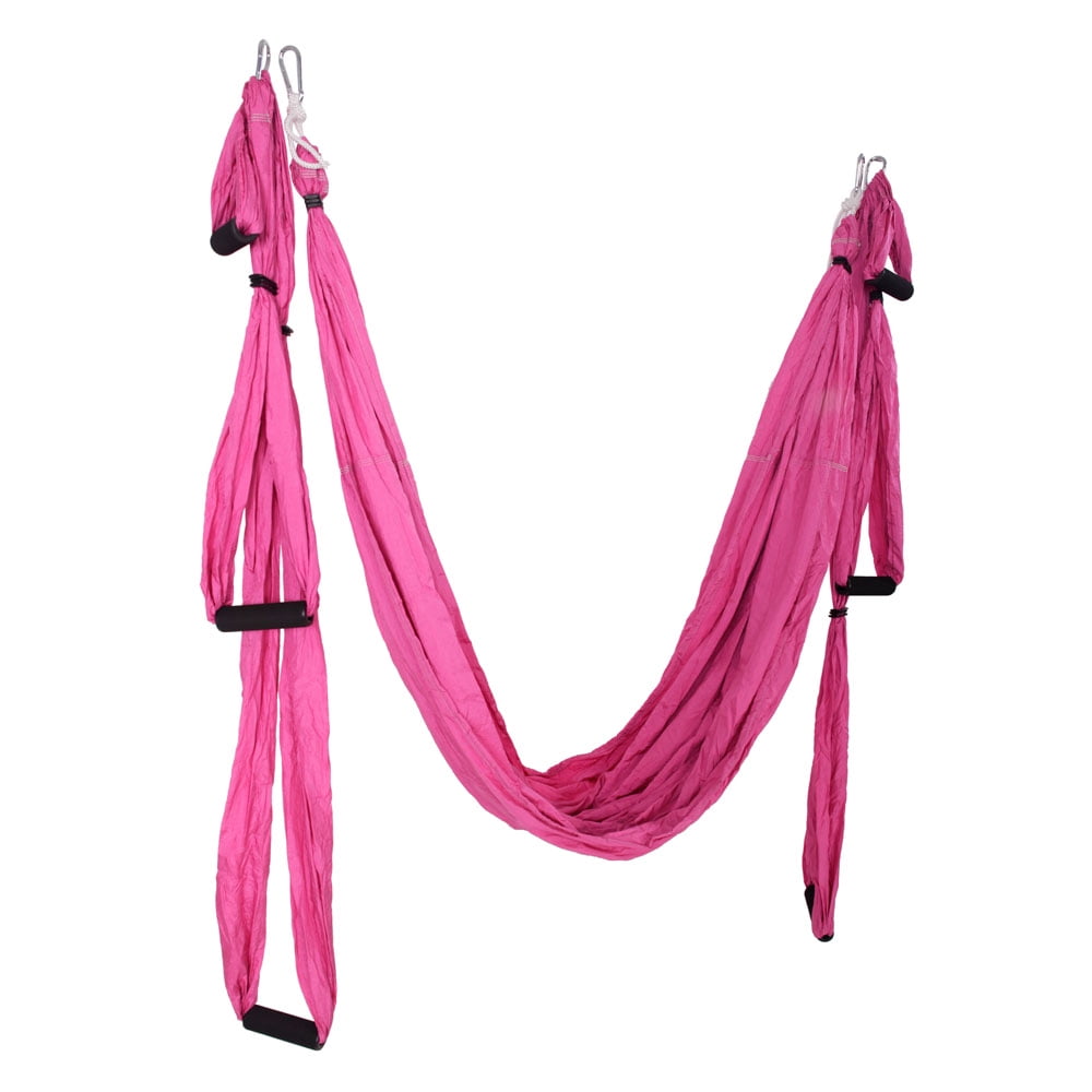 Zimtown Parachute Flying Yoga Pilates Aerial Hammock Swing Trapeze Anti
