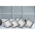 thumbnail image 2 of Ambesonne Antique Throw Pillow Cover 4 Pack, Wooden Window Shutter, 16", Grey White, 2 of 7