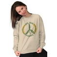 thumbnail image 4 of Give Peas A Chance Home Hobby Gardener Women Crewneck Sweatshirt Brisco Brands S, 4 of 6