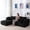 Black, variant on BYBYME 3 Seater Couch,Modern Comfy Modular Chenille Sofa with 3 Pillows for Living Room,Sofa in A Box,No Assembly Required,Black