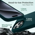 thumbnail image 5 of Designed for iPhone 16 Pro Case, Silicone Ultra Slim Shockproof Protective Phone Case with [Soft Anti-Scratch Microfiber Lining], 6.3 inch, Teal, 5 of 11