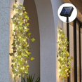 thumbnail image 1 of 20 Led Artificial Maple Green Leaf Rattan Garland String Lights Vine Fairy Led Copper Wire Decor Solar Powered, 1 of 4