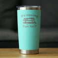 thumbnail image 2 of RV Having Fun Yet - Insulated Coffee Tumbler with Sliding Lid - Funny Travel Camper Gifts - Teal 20oz, 2 of 3