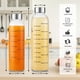 thumbnail image 4 of Set de 4 botellas de vidrio para jugo Weasland de 500 ml con tapas de acero inoxidable, 4 of 9