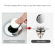 thumbnail image 5 of Billuyoard Tapón de desagüe para lavabo de baño, filtro de lavado, cubierta de desagüe para el suelo de la cocina, recogedor de pelo, tapón de desecho, Suministros de limpieza para el hogar Billuyoard HA006456-00B, 5 of 6