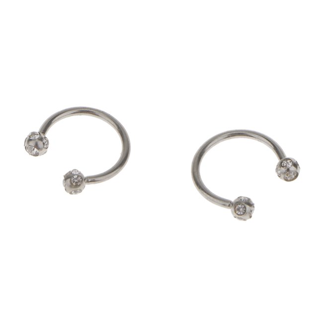 Anillos Cristal Hierros Circulares Ceja Labios Piercing de Oreja Sunnimix Pendiente tabique