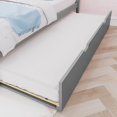 thumbnail image 5 of Max & Lily Full Size Bed Frame with Trundle, Classic Solid Wood Platform Bed for Kids, 5 of 9