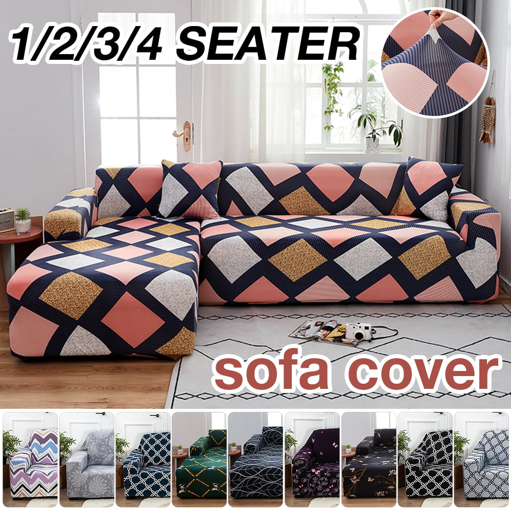 1-4 Seater Elastic Sofa Covers Slipcover Settee Stretch Couch Wrap  z # 