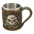 thumbnail image 4 of Nautical Anchor Cthulhu Octopus Wrecking Skull In Porthole Frame Coffee Mug Cup, 4 of 6