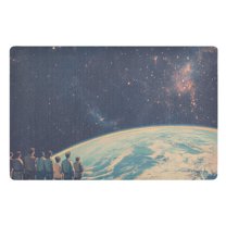 Yayeee Doormat for Indoor Entrance 32" x 20" Non Slippery Floor Rug, Blue Earth