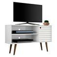 thumbnail image 4 of Liberty 42.52" Mid-Century - Modern TV Stand with 2 Shelves and 1 Door in White and Aqua Blue, 4 of 10