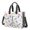 Rainbow Cat and Dot White Pattern, variant on Multicolor Cat Head Teal Pattern Canvas Messenger Tote Bag, Laptop Shoulder Bag with Multi Pockets & Removable Strap, Magnetic Closure Gifts for Work Travel Shopping