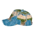 thumbnail image 2 of Lsque Earth View World Map Baseball Cap Trucker Low Profile Hat Golf Dad Hat Adjustable Original Classic Unconstructed Plain Cap Men Women, 2 of 9