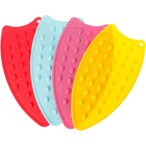 Almohadilla de silicona flexible y fácil de limpiar para apoyar la plancha, resistente al calor, antiadherente, ultra suave, con protuberancias elevadas para un enfriamiento más rápido