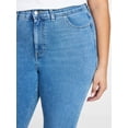 thumbnail image 4 of Terra & Sky Women's Plus Signature Denim Skinny Jeans with Control Panel, Sizes 16W-26W, 4 of 5
