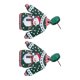 thumbnail image 5 of Pendientes de suéter navideño, pendientes de botón para mujer, regalo de Navidad, estéticos y lindos. muñeco de nieve verde, 5 of 9