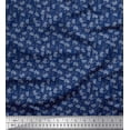 thumbnail image 1 of Soimoi Poly Georgette Fabric Floral Block Print Fabric by The Yard 42 Inch Wide, 1 of 3