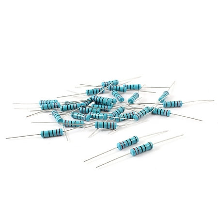 2w Power Resistor - Unique Bargains 30pcs 2W 220 Ohm 1% Tolerance 5-Color Loop Axial Metal Film Resistors
