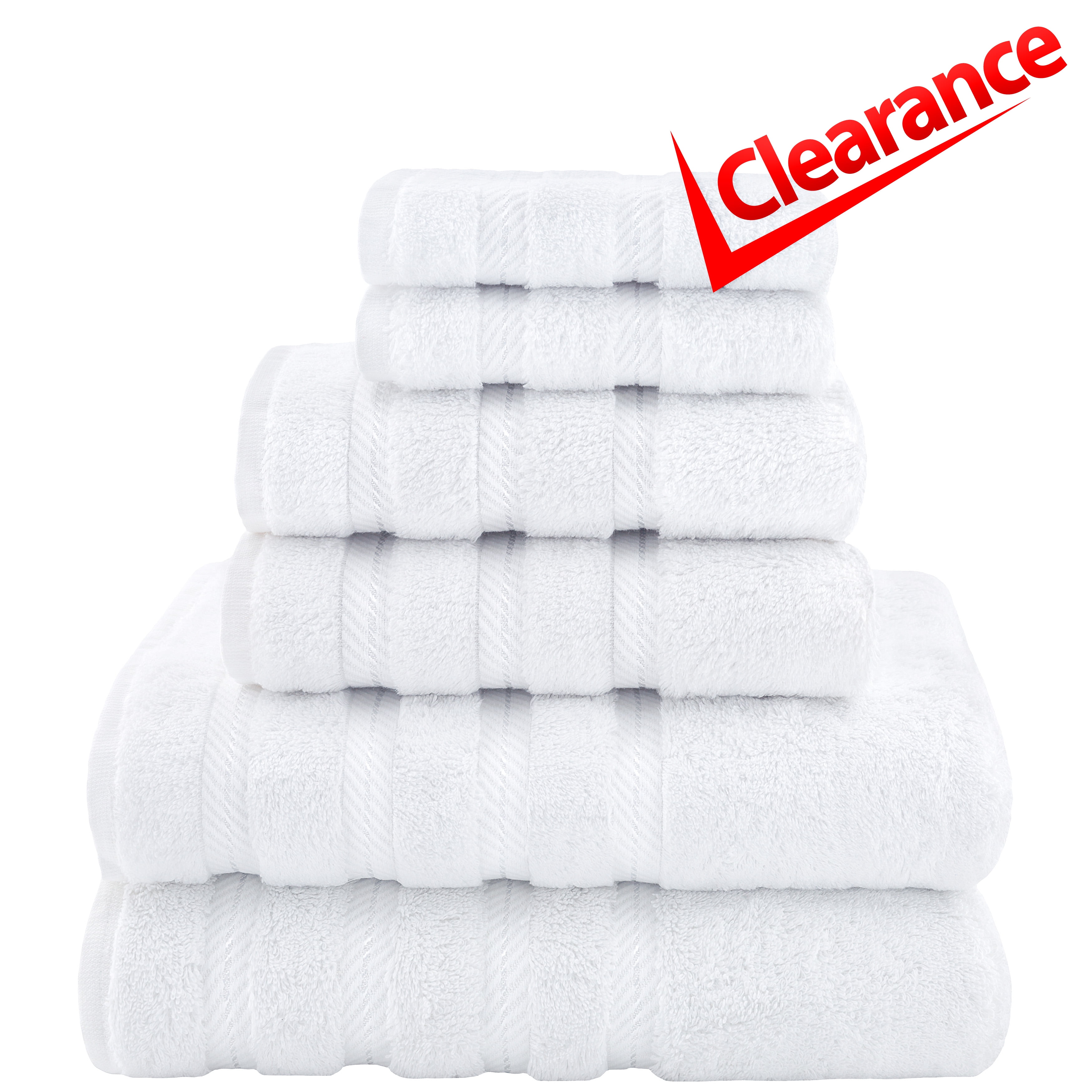 6-Piece White Bath Towel Set >100% GOTS Certified Organic Turkish Cotton –  Live Grund