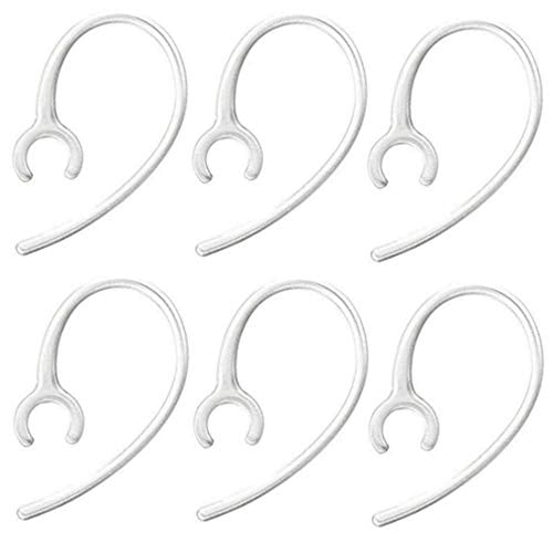 6 Pack Universal Replacement Ear Hooks for Wireless Bluetooth Headset