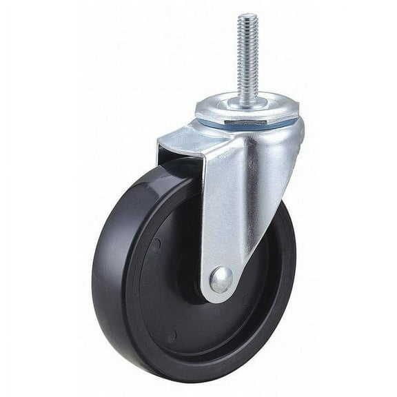 Swivel Stem Caster,Polyolfn,4 in,150 lb. F1IB04041S-S10