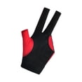 thumbnail image 5 of BAOSITY 3 Fingers Billiard Glove Elastic Glove Left Hand Lightweight Snooker Cue Glove Pool Cue Glove for Women Men Practice Training Red, 5 of 8