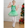 thumbnail image 3 of renvena Kids Girls Sleeveless Sequins Tutu Dress Leotard Figure Ice Skating Christmas Ballet Dance Costumes Green 10, 3 of 7