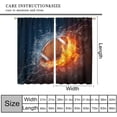 thumbnail image 3 of Soccer Goal Post Curtains for Boy Home Decor, Football Sports Stadium Blackout Rod Pocket Thermal Insulated Drapes Darkening Window Curtain for Bedroom Living Room 42x54 Inch, 3 of 4