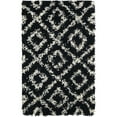 thumbnail image 3 of Shag Olido Collection Area Rug 2'7"x10' - Black-White, 3 of 5