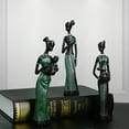 thumbnail image 1 of African Woman Sculpture Set - 3-Pack 7.5 Polyresin Figurines, 1 of 5