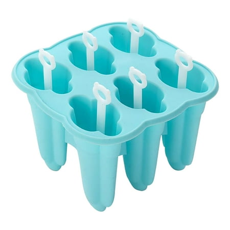 

TFDZ ice cubes ice trays for freezer Diy Silicone Ice Cream Mould 6 With Ice Cream Popsicle Silicone Mould Blue