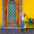 thumbnail image 5 of Festive Mexican Porch Goose Clothes Set - Durable Lawn Goose Outfit with Sombrero, Poncho, Sunglasses & Interchangeable Mustaches for Large Outdoor Garden Statue Decor, 5 of 5