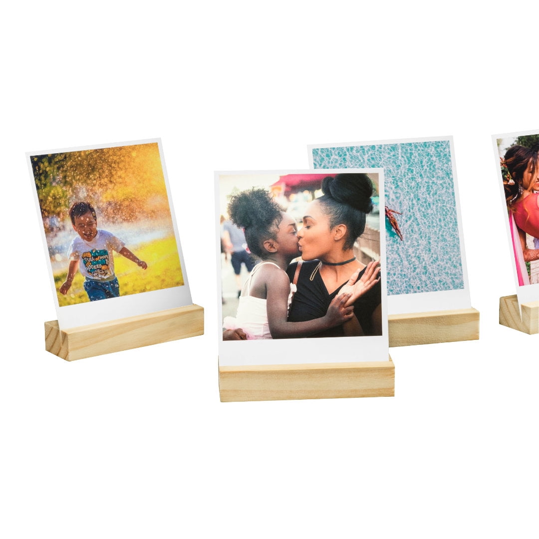 Retro Prints, Set of 25 with Wooden Box & Stands