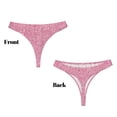 thumbnail image 3 of Balery Glitter Tangas de Algodón para Mujer con Estampado – Ropa Interior Sexy, Transpirable, G-string-Medium, 3 of 6