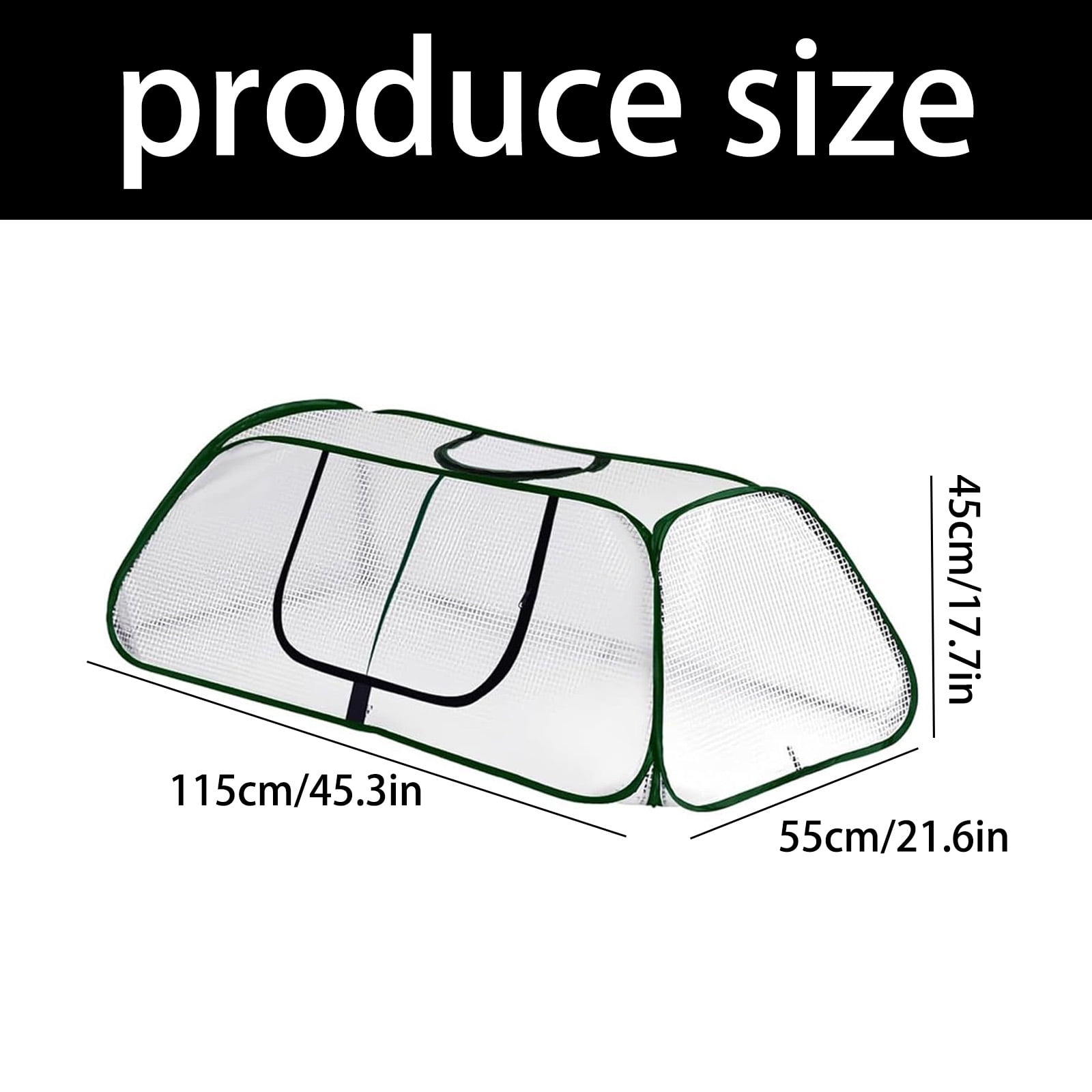 Garden Cover for Raised Bed Foldable Clear Greenhouse for Freeze Protective Row Plant Cover Accelerator Door Vegetable