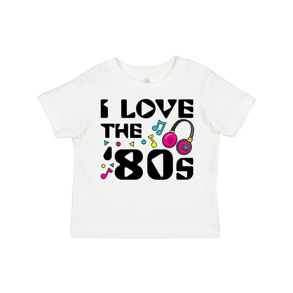 Inktastic I Love the '80s-musical Notes Boys or Girls Toddler T-Shirt